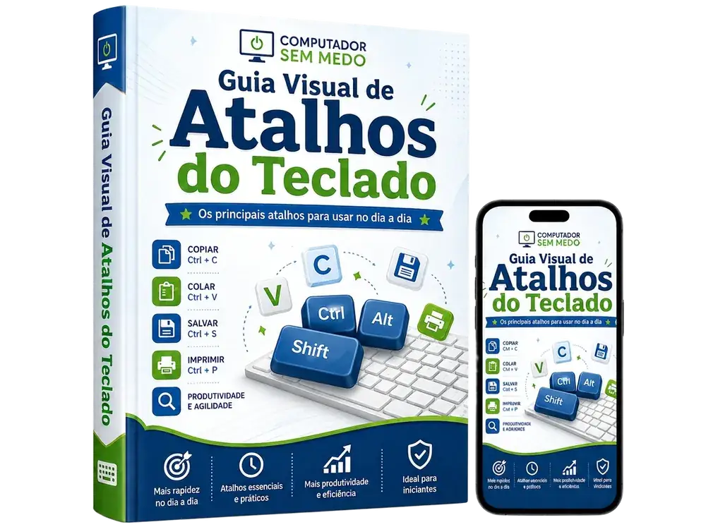Guia Visual de Atalhos do Teclado
